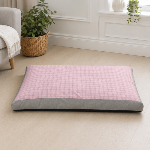 Hometex premium check dog bed - premium,