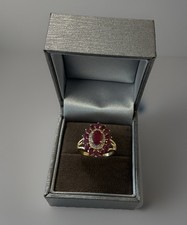 9ct Yellow Gold Ruby & Diamond