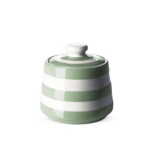 Sugar bowl cornishware lidded - sugar,