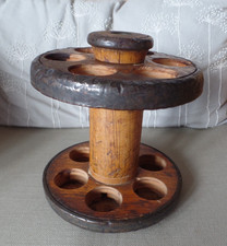VINTAGE WOODEN BOBBIN EGG