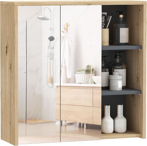 Wall mounted bathroom mirror - mounted,