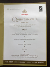 Cunard QE2 - Promotion for 2008 for SouthAmerica, & Orient Voyage