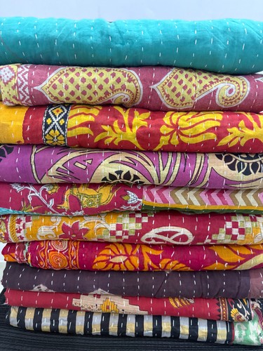 Vintage kantha quilt indian - kantha,
