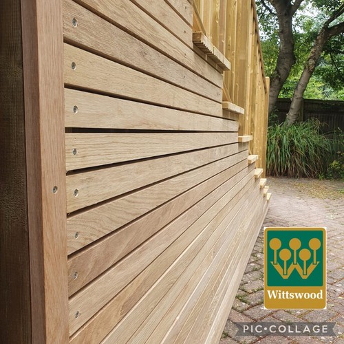 10m oak slats cladding boards - 10m,