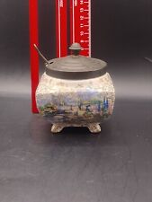 Vintage Lancaster & Sandland Ware Henley Jam Preserve Pot Lid & Spoon Ref#15 23