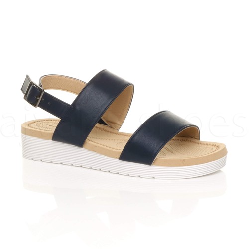Womens ladies low wedge - ladies,