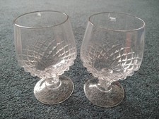 2 Set Of Crystal Brandy Glasses