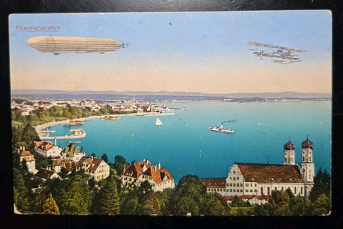 Germany 1910 zeppelin over - germany,