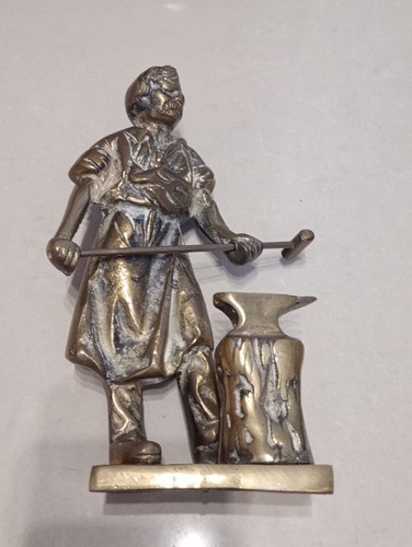 Vintage solid brass blacksmith - vintage,
