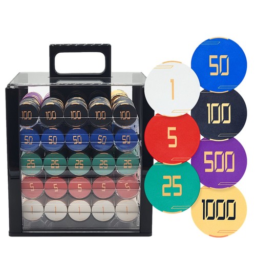 Mrc poker 1000pcs golden - mrc, club