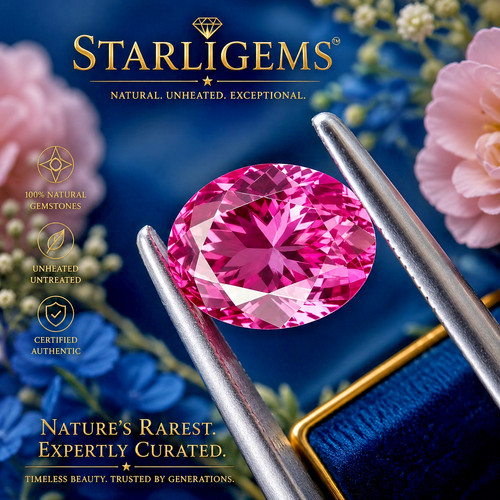 Natural pink sapphire - natural,
