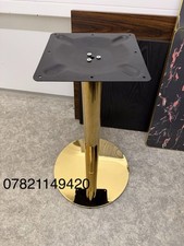 Round base gold table - gold, leg