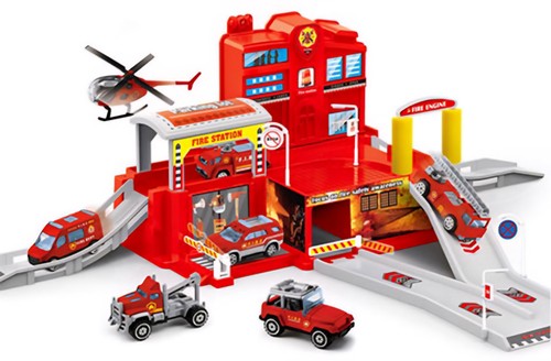 Fire station garage - station,