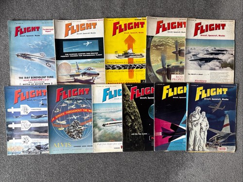 Flight magazine 1959 job lot - flight,