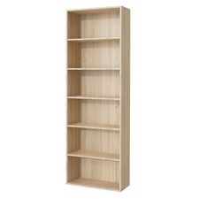 6 Tier Bookcase with Shelving Unit for Storage Bookshelf Living Room Office