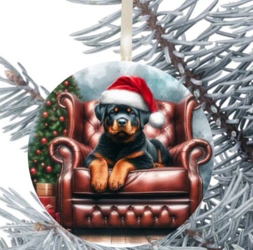 Rottweiler hanging bauble gift - hanging,