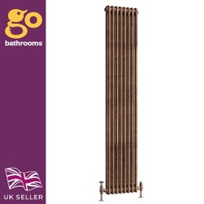 Traditional 2 Column Radiator Copper Central Vertical Radiator 1800 x 380mm