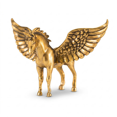 Winged unicorn pegasus statue - unicorn,