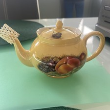 AYNSLEY Orchard Gold Fruit Teapot