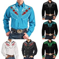Western Printed Shirts Retro