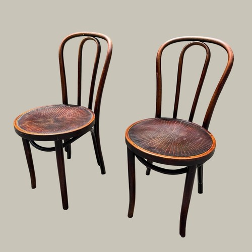 Pair antique polish bentwood - antique,