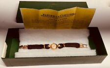 Art Deco Jaeger LeCoultre 18k Solid Yellow Gold Ladies  Watch+box+papers RUNS!