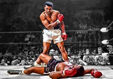 Muhammad Ali V Sonny Liston Art Print Photo Picture Poster A3 A4 