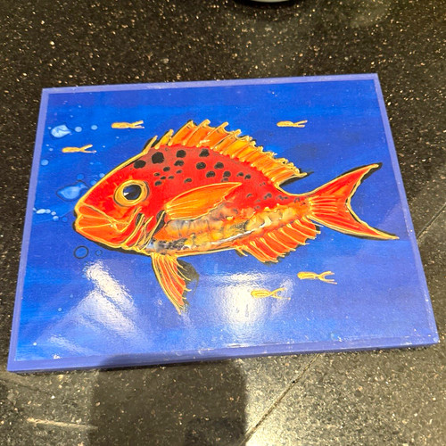 Snapper new zealand painting - snapper,,