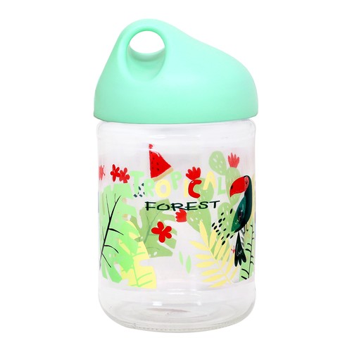Green glass jar airtight - jar,
