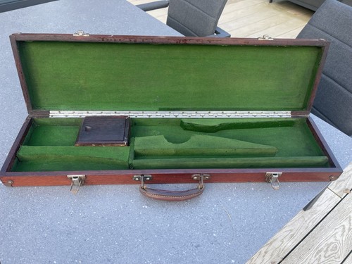 Vintage antique gun case brown - antique,