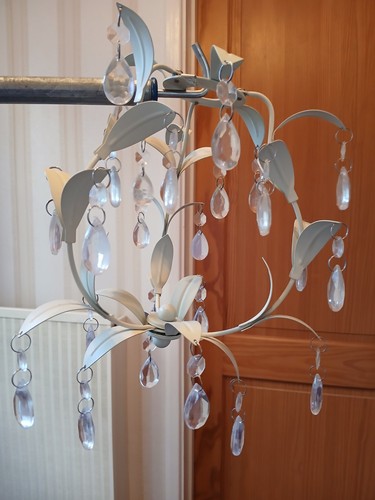 Pastel green lampshade - pastel, ceiling
