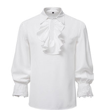 Gothic Men Shirt Top Victorian