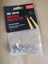 New Drum Stick Rubber Vic Firth ONE PAIR Practice Tips or for Cymbal / Concert