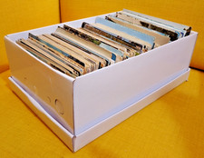 BOX OF MIXED OLD VINTAGE RARE POSTCARDS TOPOGRAPHICAL JOB BULK LOT BRITISH