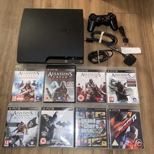 Boxed Sony PlayStation 3 Slim 250gb Console CECH-2003B 1 Controller + 8 Games