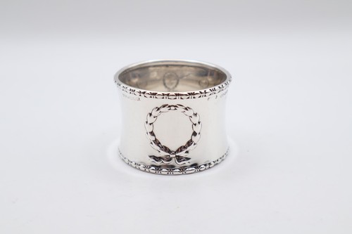 Antique sterling silver napkin - silver,