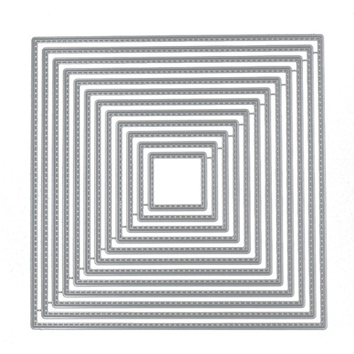 Large square stitched nesting - square,