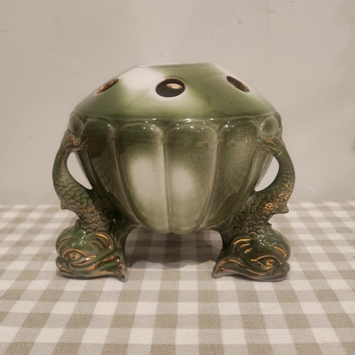 Antique gluggle jug footed - gluggle,