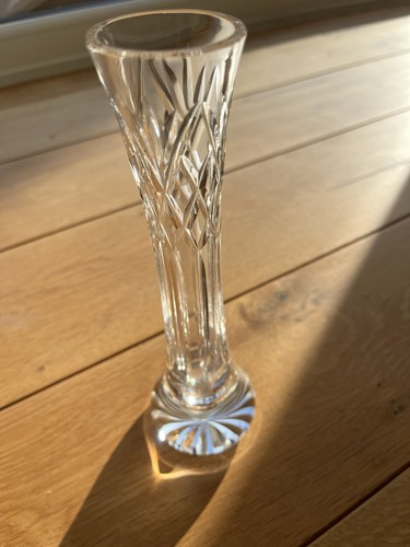 Small crystal bud vase 20cm - crystal,