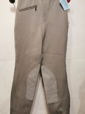 24"W 25"L SILVER GREY EURO STAR EQUINE SHOW PONY HORSE RIDING BREECHES