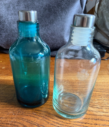 Hand blown glass - x,