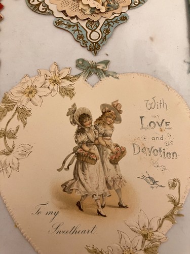 Vintage valentine card lot - vintage,