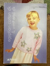 Girls Knitting Patterns DK Jumper With Leaf Motif 20-30” Patons 2496