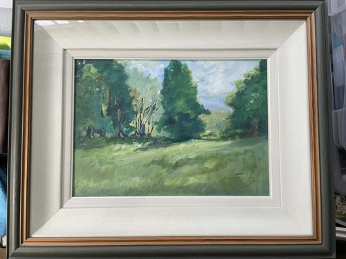 Original oil landscape - oil,