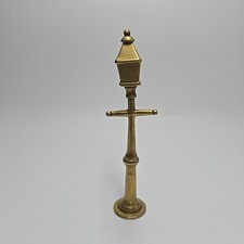 VINTAGE MINIATURE SOLID BRASS STREET LIGHT - 14 cm Cute Fireplace Ornament