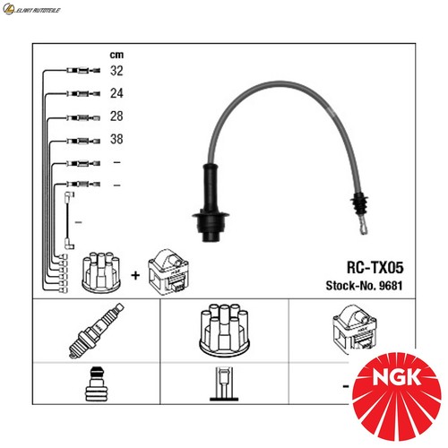 Ignition lead set 9681 - ignition,