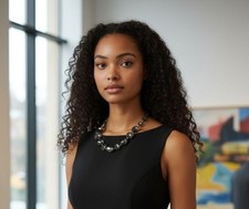 Butler And Wilson Stunning Black And Silver Crystal Necklace