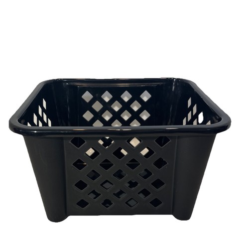 Plastic stackable black - plastic,