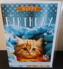 CUTE CAT FEMALE MALE BIRTHDAY
