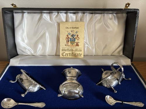 Solid silver part condiment - silver,